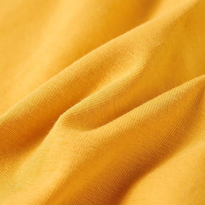 Image du produit VidaXL Chemise à manches longues pour enfants Ocre foncé 140,Matériau : 95 (140)