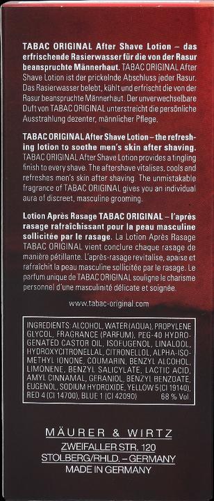 Immagine prodotto Tabac Originale (Pompa spray dopobarba, 75 ml)