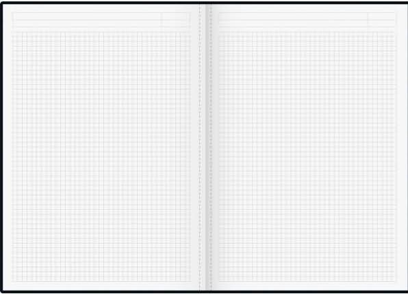 Produktbild König & Ebhardt Notizbuch A4 kariert schwarz 96Blatt perforierte Seiten (A4, Kariert, Harter Einband)