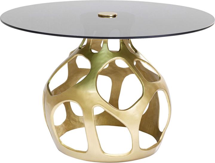 Kare Design Table Volcano Gold Ø120cm (120 x 120 x 76 cm)