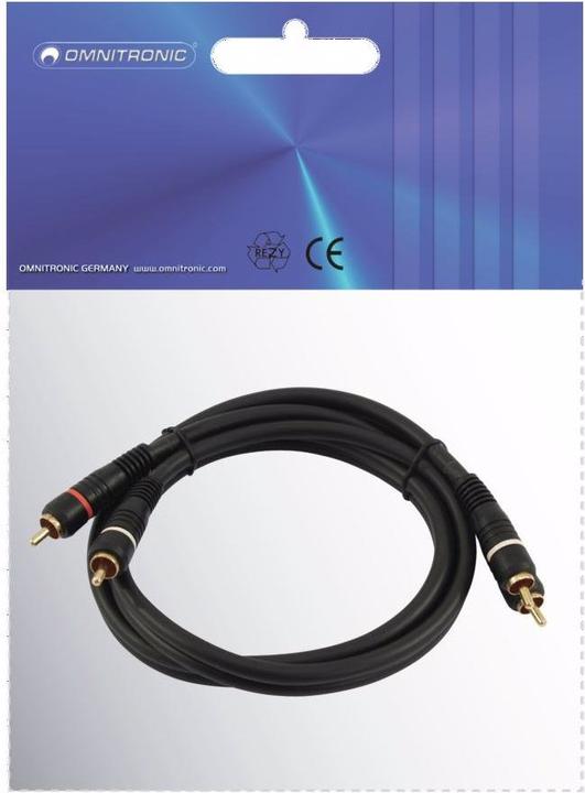 Immagine prodotto Omnitronic Cavo Cinch 2x2 0,6m (0.60 m, Cinch)