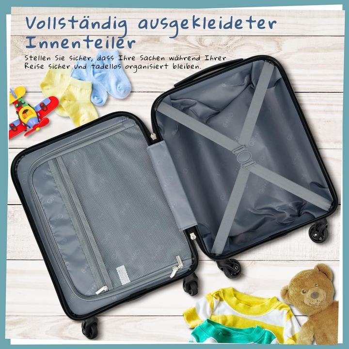 Produktbild Coolife Kinderkoffer-Set mit Rucksack (Handgepäck (bis 50l))