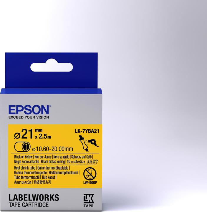 Produktbild Epson ETIKETTENKASSETTE LK-7YBA21 (2.10 cm, Gelb)