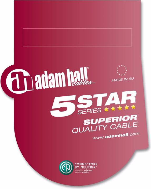 Actual product image Adam Hall 5 STAR S215 SS 0200 speaker cable (2 m, 3 mm²)