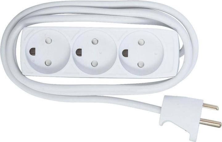 Actual product image MicroConnect 3-way Danish Power Strip 5m (3 x, CEE 7/3, 5 m)