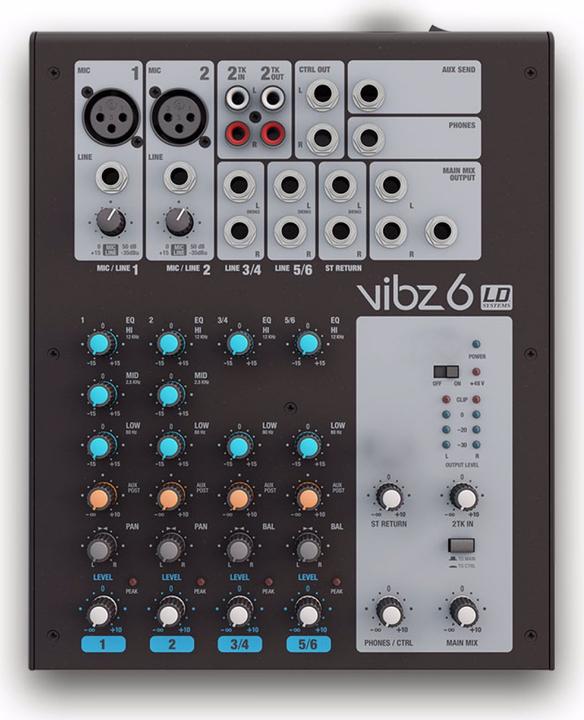 Actual product image LD Systems VIBZ 6 6-channel mixing