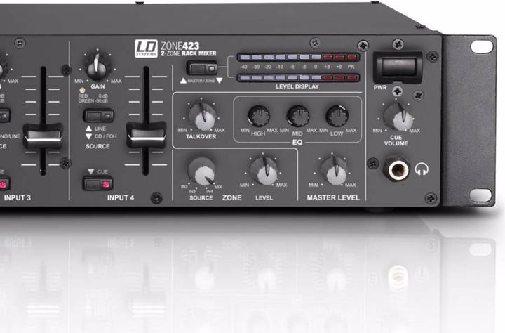 Produktbild LD Systems ZONE 423 19" 2-Zonen (Studio- und Livemixer)