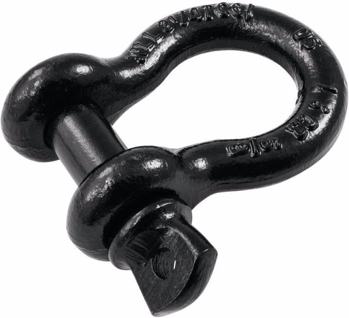 Safetex Schäkel 16mm schwarz mit Schraubbolzen