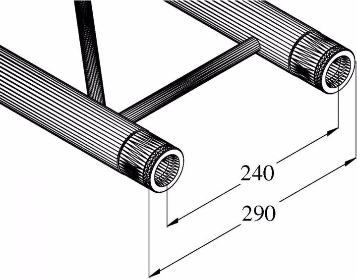 Actual product image Alutruss BILOCK E-GL22 290 2-point crosshead