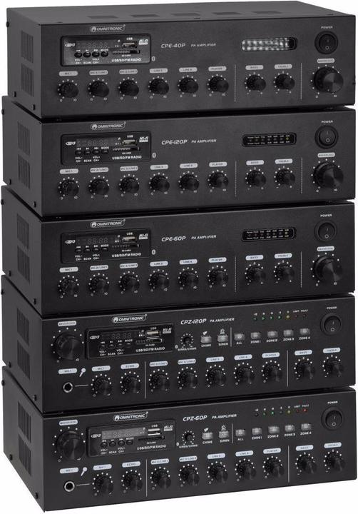 Produktbild Omnitronic CPZ-120P ELA ELA-Verstärker 120 W 4-Kanal 4-Zonen (Verstärker)