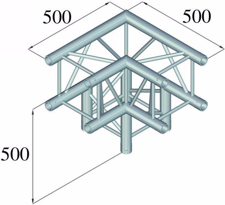 Image du produit Alutruss QUADLOCK 6082L-30 Angle 3 voies 90
