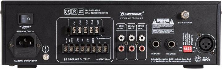 Immagine prodotto Omnitronic Amplificatore di mixaggio CPZ-60P ELA (Amplificatore)