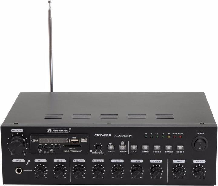 Immagine prodotto Omnitronic Amplificatore di mixaggio CPZ-60P ELA (Amplificatore)
