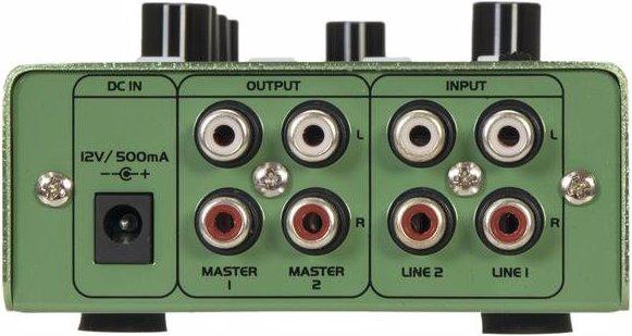 Actual product image Omnitronic GNOME-202P mini mixer green (Studio- and Livemixer)