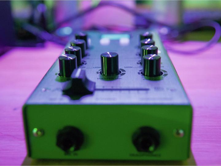 Actual product image Omnitronic GNOME-202P mini mixer green (Studio- and Livemixer)