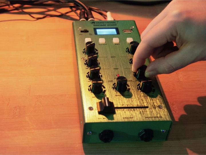 Actual product image Omnitronic GNOME-202P mini mixer green (Studio- and Livemixer)