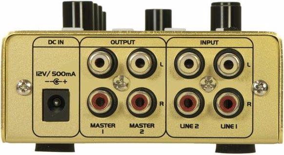 Image du produit Omnitronic GNOME-202P Mini-mixeur or (Studio et mixeur live)