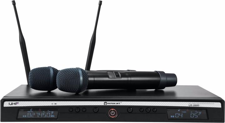 Actual product image Relacart UR-222D 2 channel UHF system