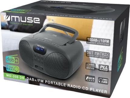 Image du produit Muse MD-208 DB (DAB+ DAB, FM, PLL, DAB)
