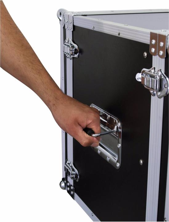 Image du produit Roadinger Rack d'effets CO DD, 10U, 38cm de profondeur, noir (Boîtier 19)