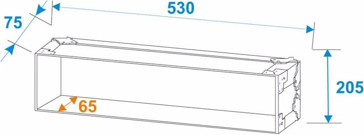 Actual product image Roadinger Rack professional 4U 25cm (19" Case)