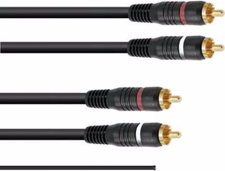 Produktbild Omnitronic Cinch Kabel 2x2 Erdung 1,5m (1.50 m, Cinch)