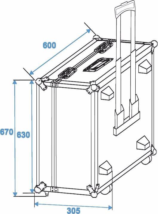 Produktbild Roadinger Flightcase 2x TS-150/TS-7/TS-255 (Zubehör)