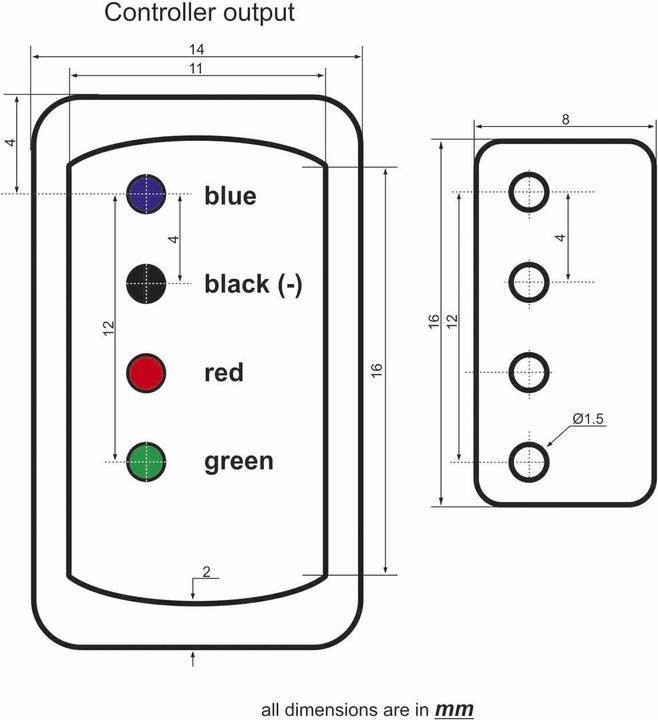 Produktbild Eurolite LED Neon Flex 230V Slim RGB Anschlusskabel mit offenen Enden