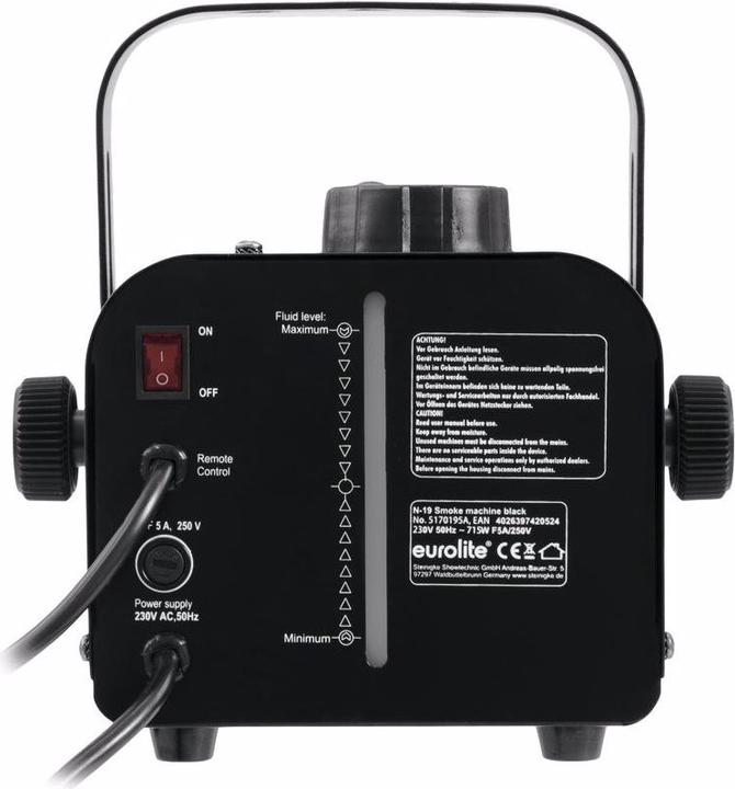 Produktbild Eurolite N-19 Nebelmaschine schwarz