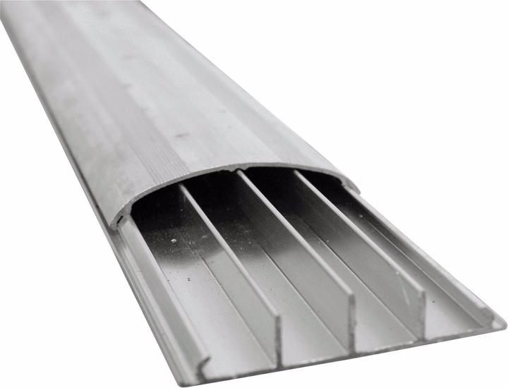 Actual product image Eurolite Floor cable duct 75mm wide silver 2m (Cable bridge, 200 cm)
