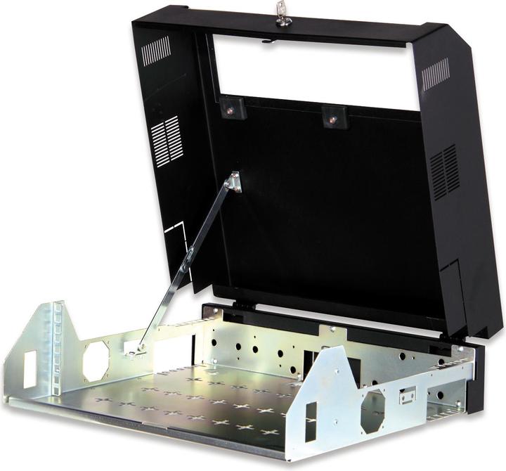Actual product image Digitus Wall Cabinet 48.3cm 19inch Slim Line 5U mounting option 2U vertical 3U horizontal sc... (5 RU, 19 inch rack)