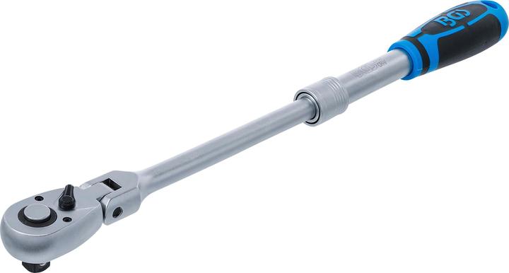 Immagine prodotto BGS Cricchetto reversibile, estensibile, angolato | uscita a comando quadro esterno 12,5 mm (1/2") | (1/2")