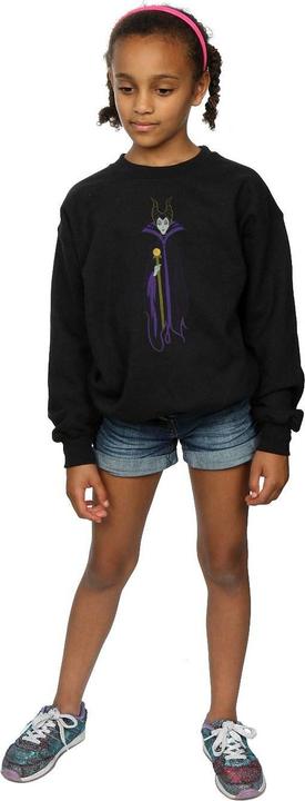 Actual product image Disney Girls Sleeping Beauty Classic Maleficent Sweatshirt (140, 146)