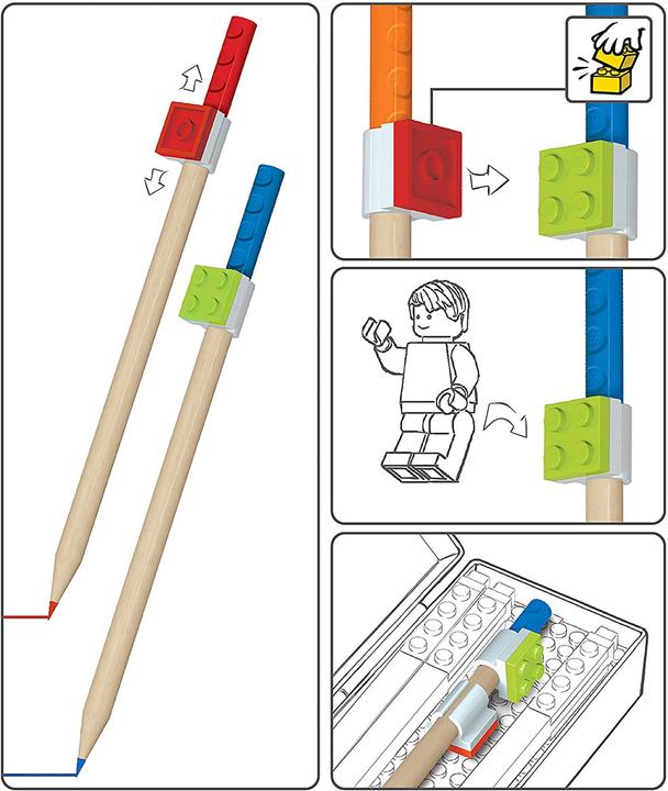 Produktbild Euromic LEGO Stationery 12 Color Pencils (Mehrfarbig, 12 x)