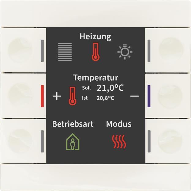 Immagine prodotto MDT BE-TAS86T.02 Pulsante Smart 86 con display a colori e sensore di temperatura Rws glä
