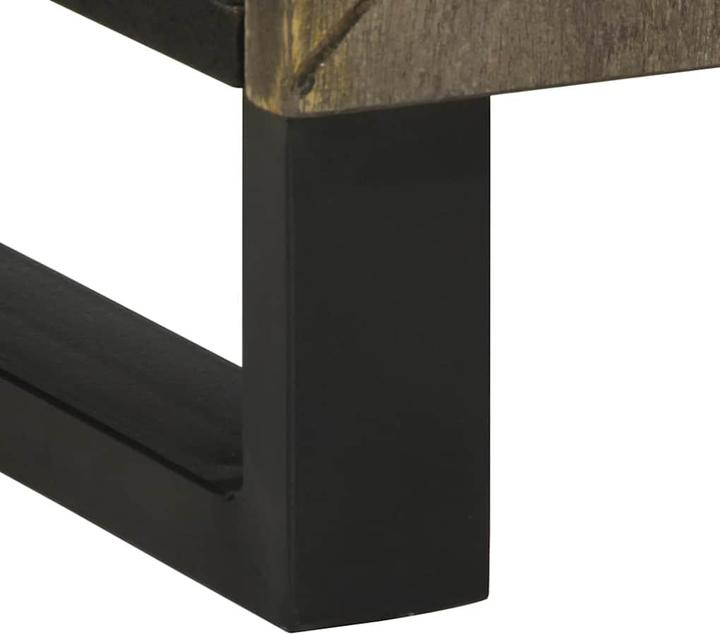 Actual product image VidaXL 3-piece bathroom furniture set black solid mango wood