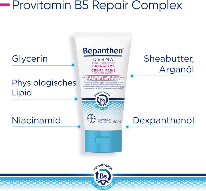 Actual product image Bepanthen Derma Regenerating Hand Cream (50 ml)