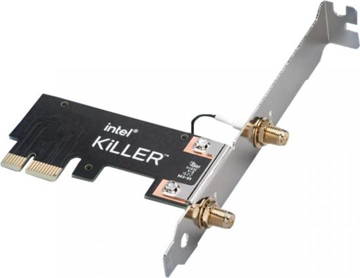 Produktbild Intel Killer Wi-Fi 6E AX1675, Interne, Sans fil, PCI Express, WLAN, Wi-Fi 6E (802.11ax), 2400 Mbit/s (Mini PCI Express)
