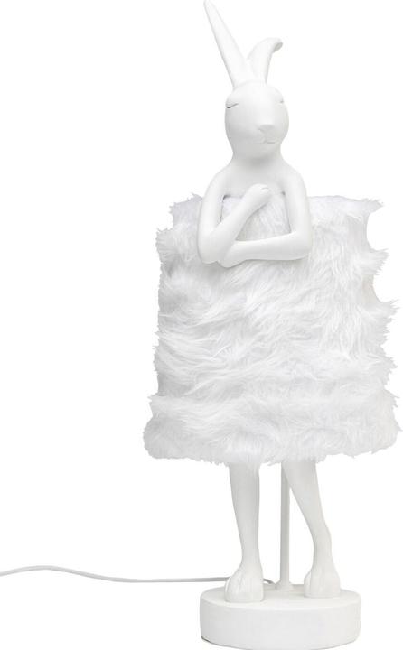 Immagine prodotto Kare Design Lampada da tavolo Animal Rabbit Fur Bianco/Argento 68 cm (E14)