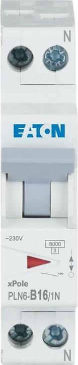 Actual product image Eaton PLN6-B16/1N-EN Miniature circuit-breaker
