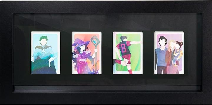 Produktbild GB Eye Trading Card “Collector Frame” 4 position Black (40x17cm)