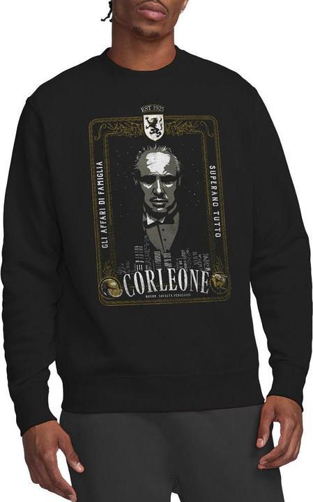 Actual product image The Godfather Unisex Adult Don Vito Corleone Classic Poster Sweatshirt (L)