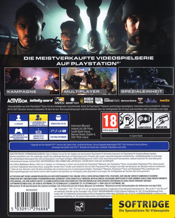Produktbild Activision Call of Duty: Modern Warfare II (PS4, DE)
