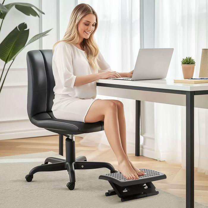 Image du produit Swisshandel24 Fussstütze Schreibtisch Höhenverstellbar Fussablage, Ergonomische Fussstütze