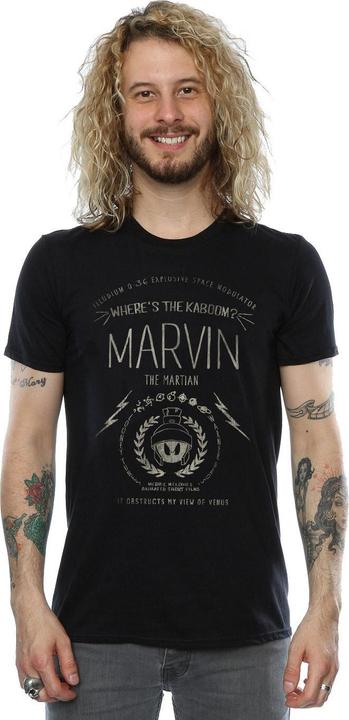 Image du produit Looney Tunes Mens Where's The Kaboom Marvin The Martian Cotton T-Shirt (L)