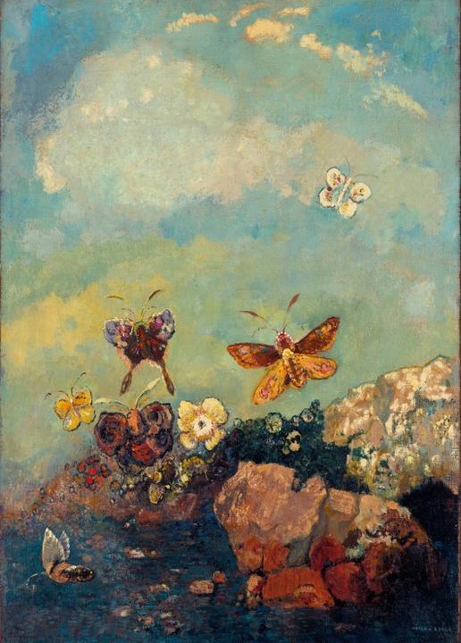 Actual product image Grafika Puzzle 500 pieces Odilon Redon - Butterflies, 1910 (500 pieces)