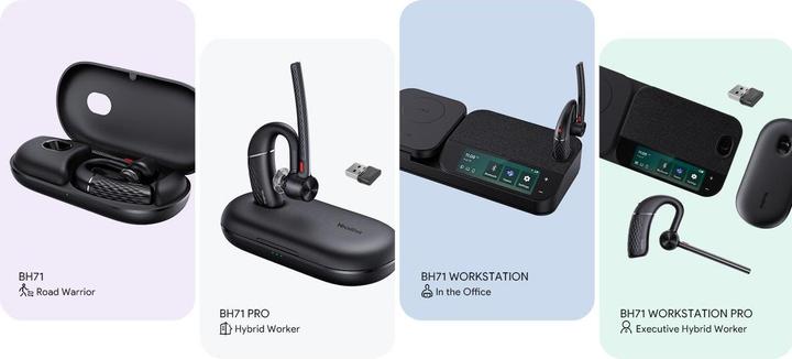 Produktbild Yealink BH71-WORKSTATION-PRO Kabelloser In-Ear-Kopfhörer und Ohrhörer (Kabellos, USB-A)