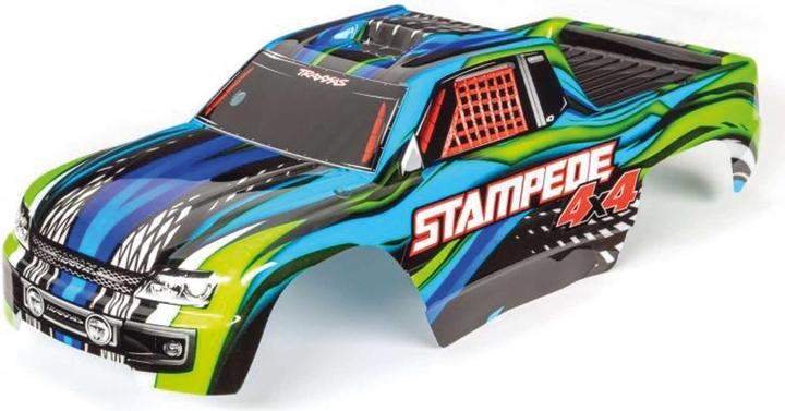 Produktbild Traxxas Karosserie Stampede 4x4 Blau/Grün lackiert