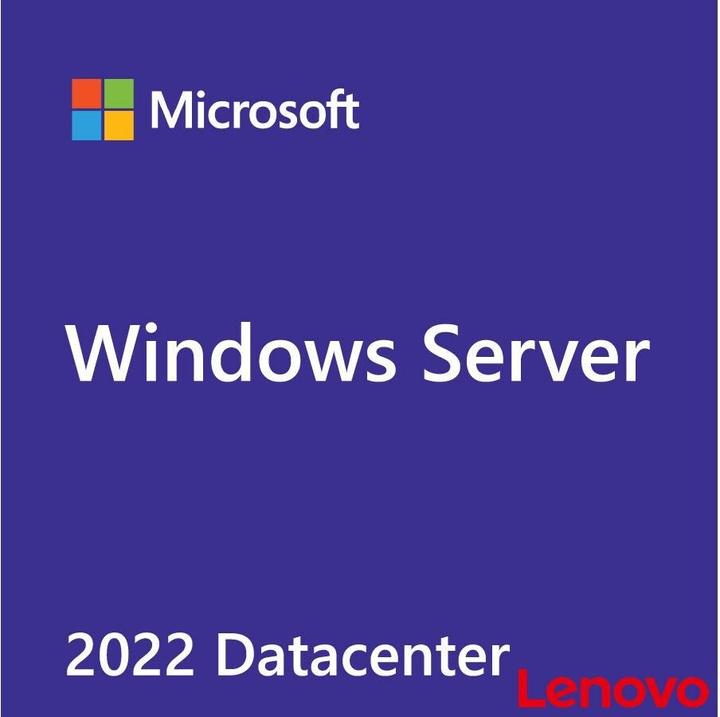 Actual product image Lenovo Windows Server 2022 Datacenter 16 Core, Add-Lic, ROK (unlimited)