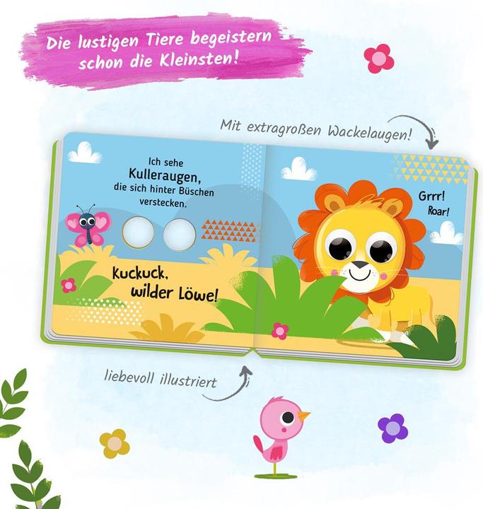 Image du produit Pappenbuch mit Kulleraugen Mein Kulleraugenbuch Dschungeltiere (Allemand, Trötsch Verlag GmbH & Co. KG (Éditions Trötsch), 2023)